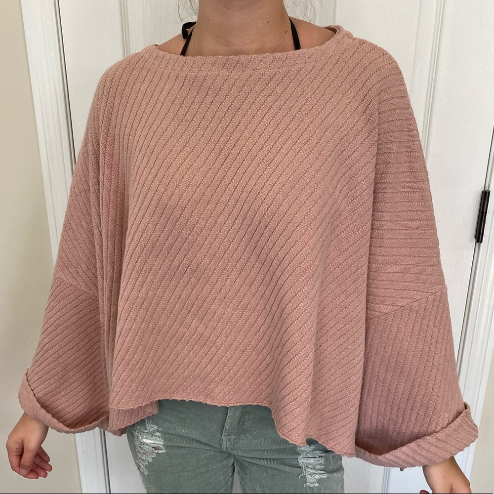Dusty Rose Free People Sweater